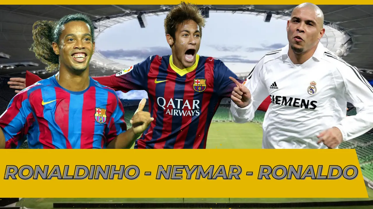 Ronaldinhp neymar Ronaldo Nazario